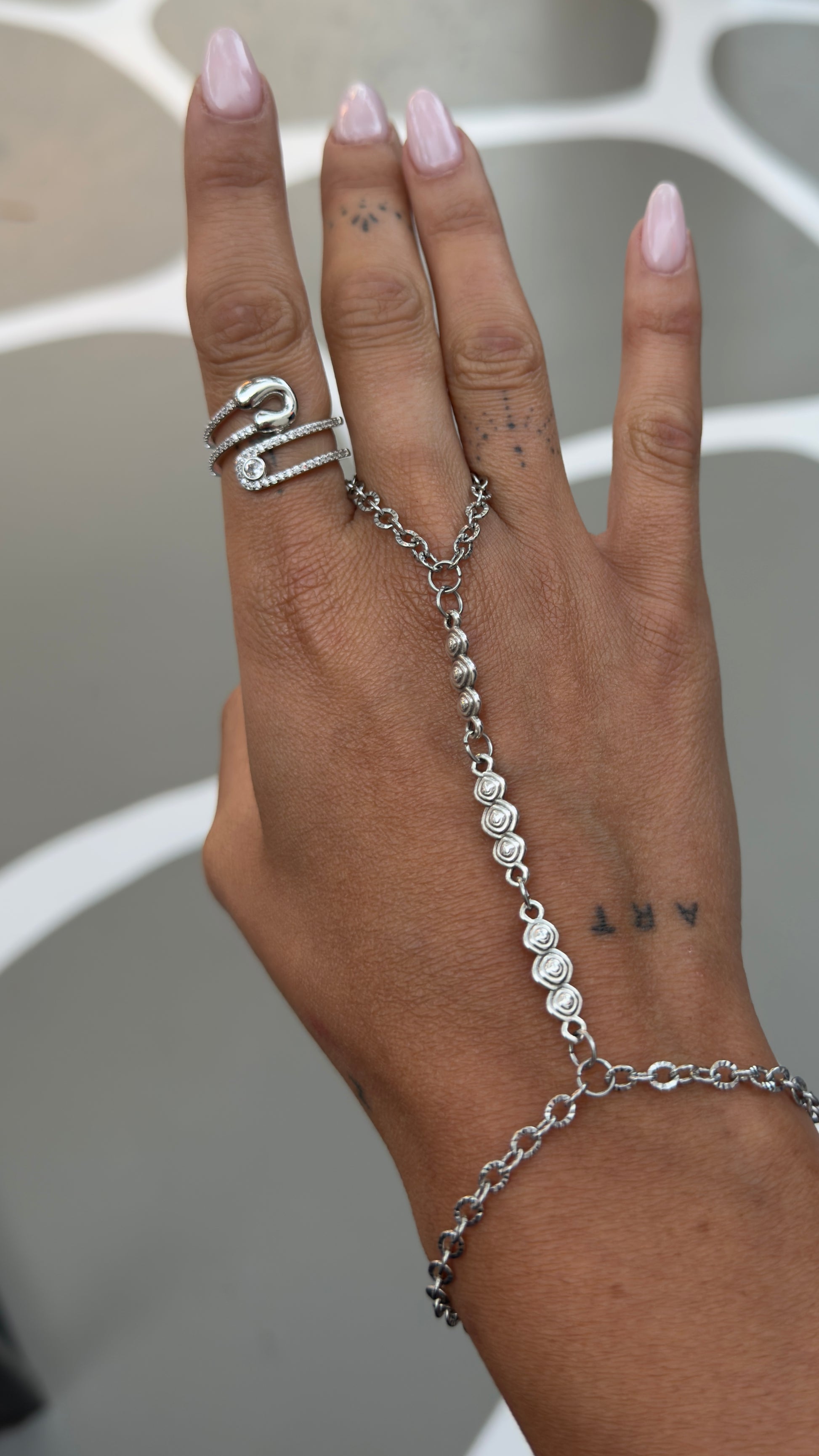 Rosé Chain Ring